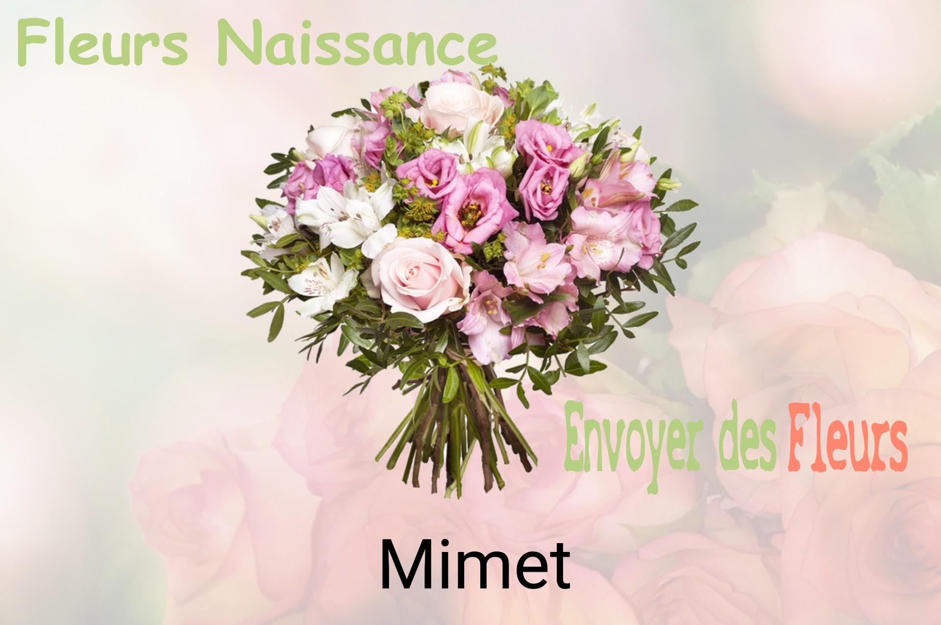 Bouquet de fleurs de naissance livré à Mimet
